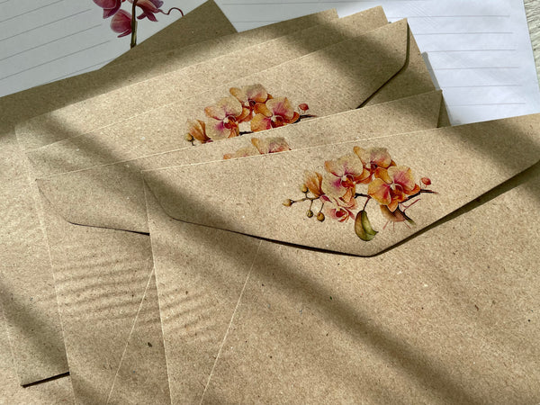 ORCHIDS Writing Paper Set (Non-Personalised)