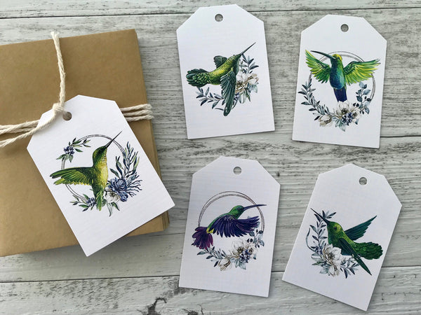HUMMINGBIRD gift tags