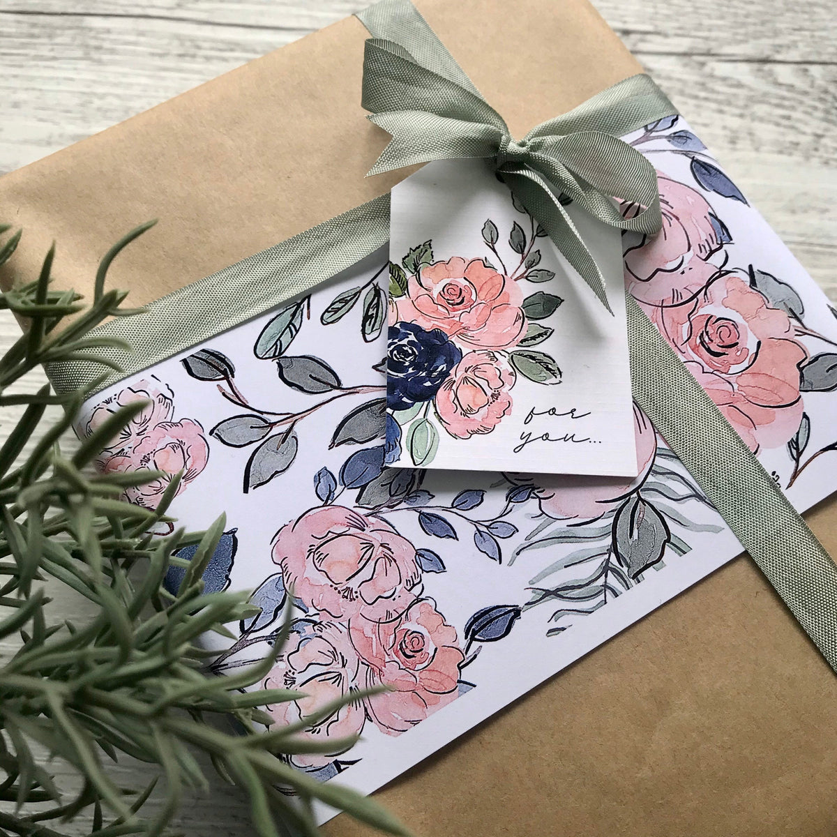 FRAGRANT BLOOMS COLLECTION Gift Wrap BellyBands Scattered Seed Co