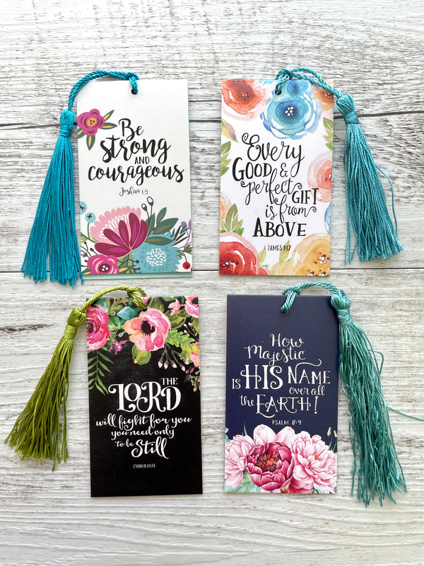Magnetic Christian Bookmarks set of 4