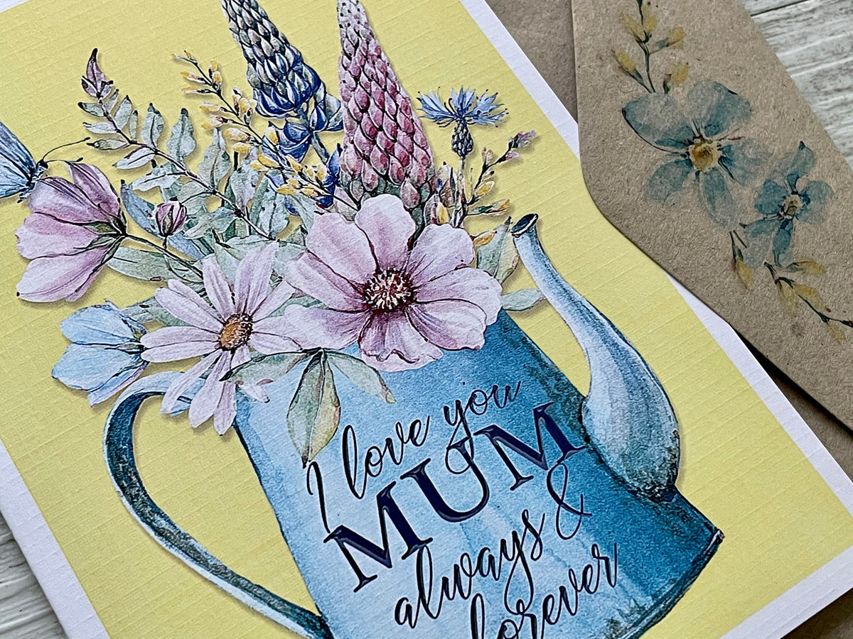 SPRING GARDEN I love you Mum - Mothers Day card – Scattered Seed Co