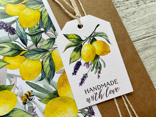 LEMON & LAVENDER ‘Handmade with Love’ gift tags