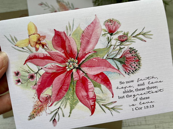 AUSTRALIAN BOTANICAL SCRIPTURE  cards set of 4
