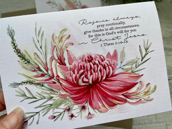 AUSTRALIAN BOTANICAL SCRIPTURE  cards set of 4