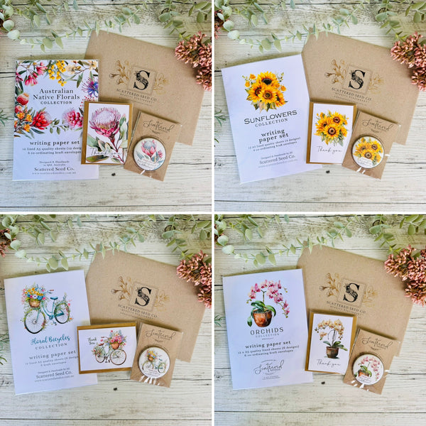 Teacher’s Appreciation Gift Australian Floral Stationery gift set