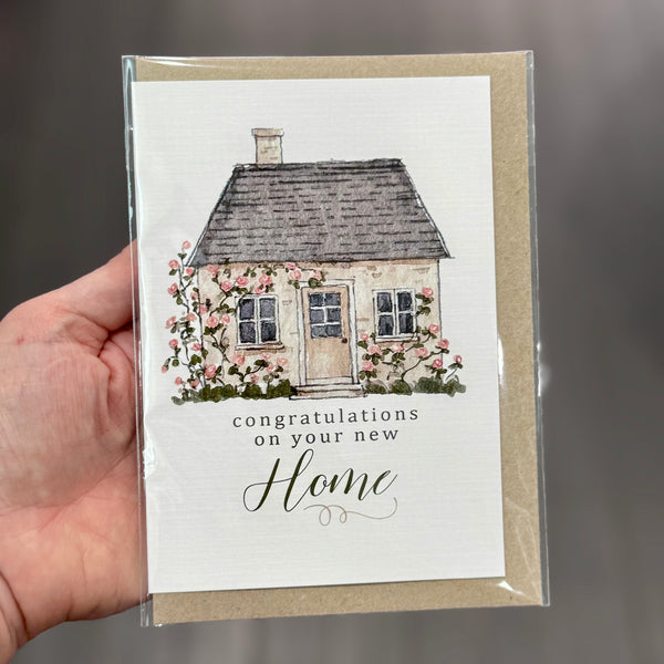 Congratulations on your new Home greeting card - Humble Home card