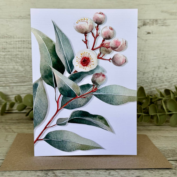 AUSTRALIAN FLORALS Single Stems Blank cards set of 4 - Set C