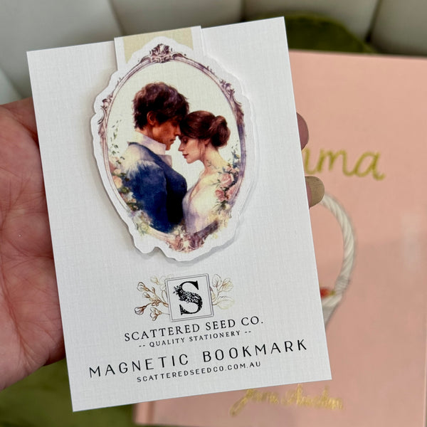 Jane Austen couple in frame MAGNETIC BOOKMARK