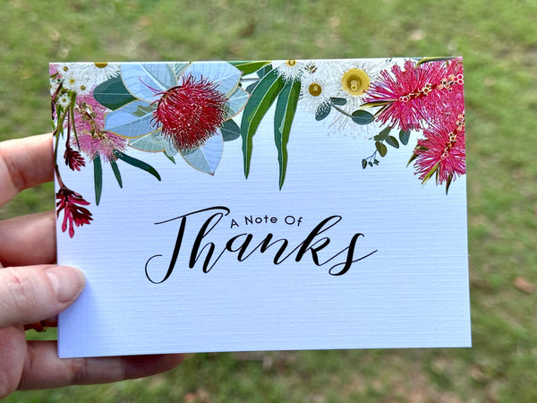 AUSTRALIAN NATIVE FLORA A note of Thanks Cards