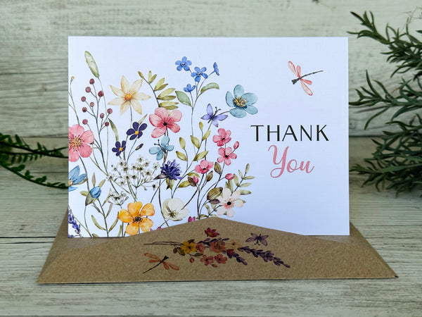 Wildflower Thank You Cards