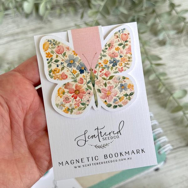 Pastel Butterfly Magnetic Bookmarks