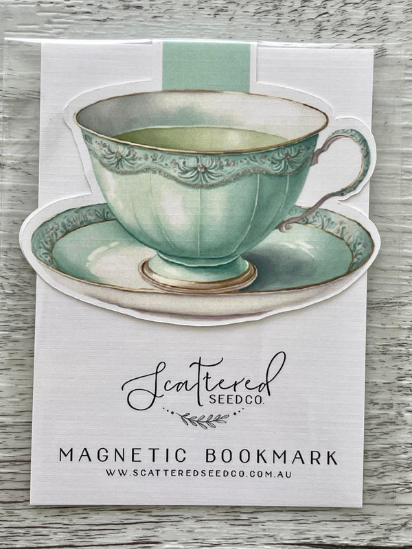 Vintage Teacup Magnetic Bookmarks