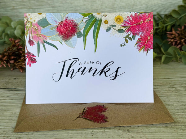 AUSTRALIAN NATIVE FLORA A note of Thanks Cards