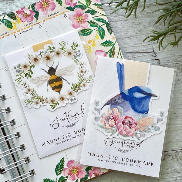 Birds & Bees Magnetic Bookmarks