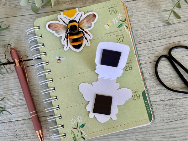 Sunflower and Bee & Honey MAGNETIC BOOKMARKS