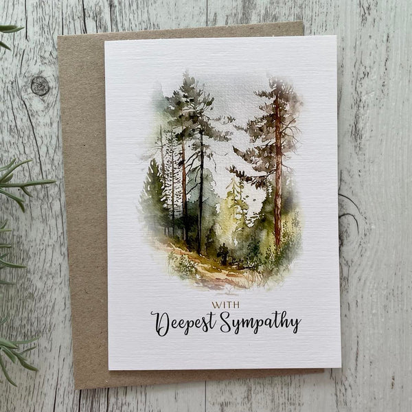 The Woods card - With Deepest Sympathy Card