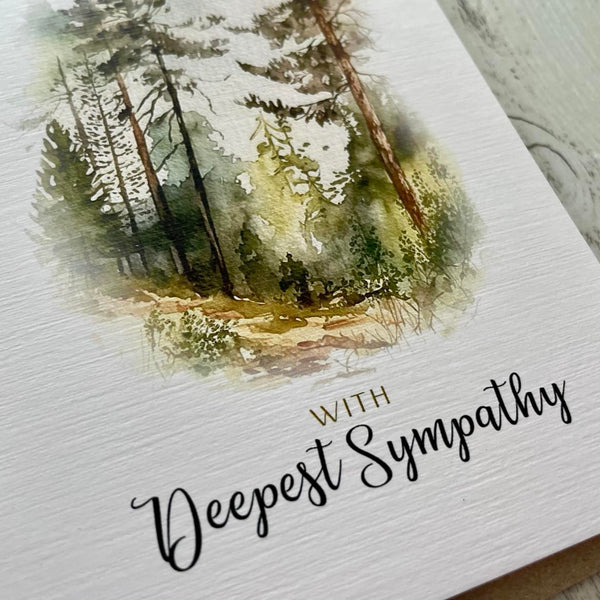 The Woods card - With Deepest Sympathy Card