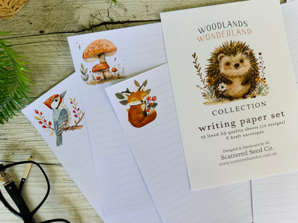 WOODLANDS Wonderland Writing Paper Set (Non-Personalised)