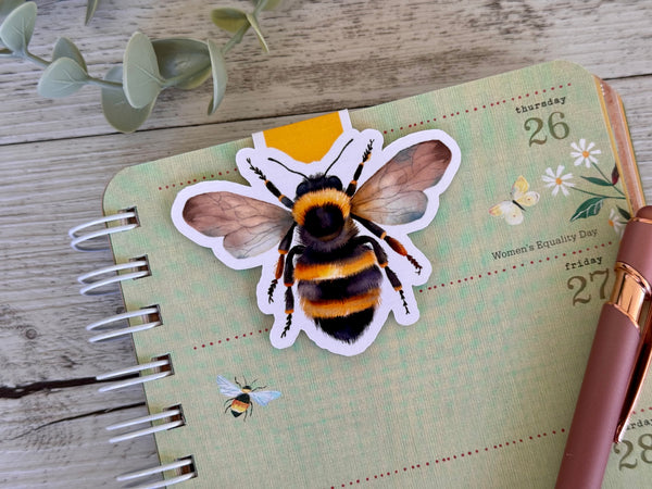 Sunflower and Bee & Honey MAGNETIC BOOKMARKS