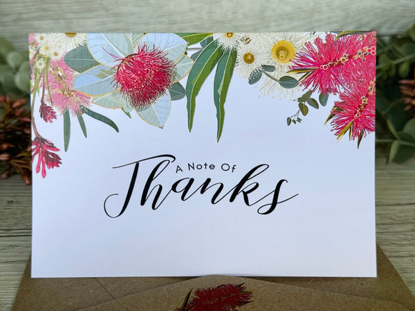 AUSTRALIAN NATIVE FLORA A note of Thanks Cards