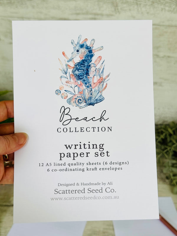 BEACH Writing Paper Set (Non-Personalised)