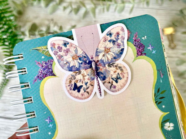 Pastel Butterfly Magnetic Bookmarks