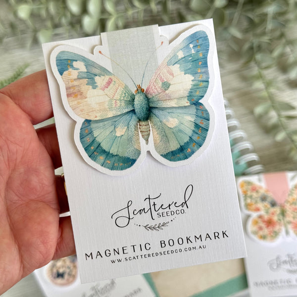 Pastel Butterfly Magnetic Bookmarks