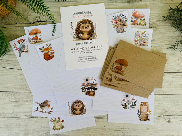 WOODLANDS Wonderland Writing Paper Set (Non-Personalised)