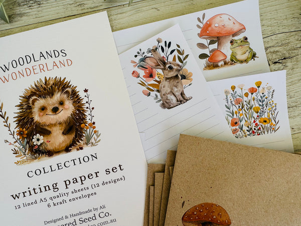 WOODLANDS Wonderland Writing Paper Set (Non-Personalised)