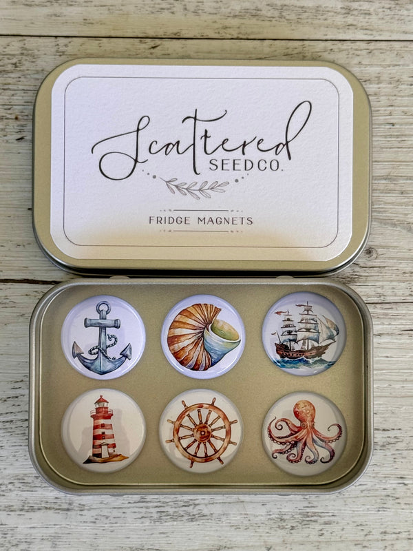 NAUTICAL Needle Minders or Magnets  set of 6