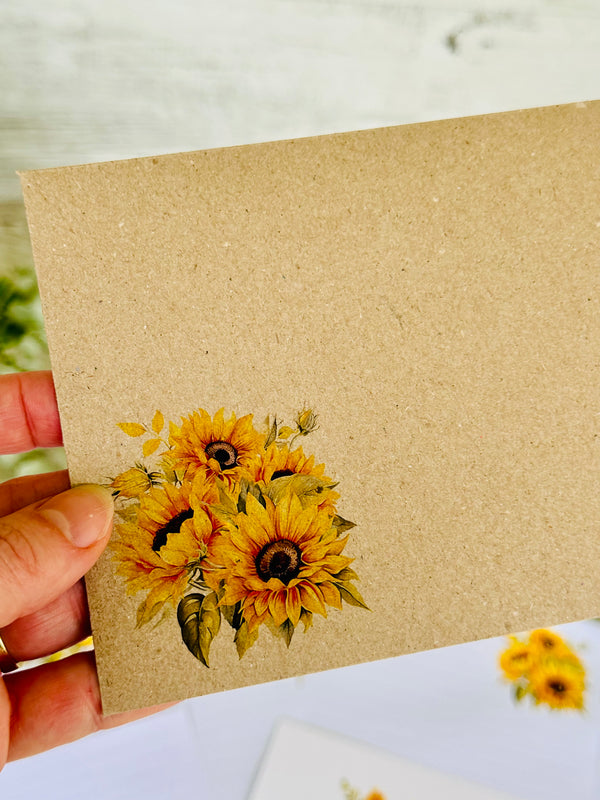 SUNFLOWERS Writing Paper Set (Non-Personalised)