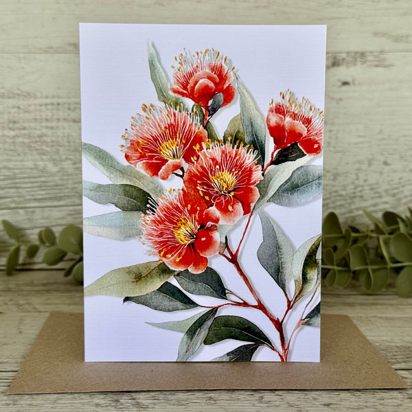 AUSTRALIAN FLORALS Single Stems Blank cards set of 4 - Set C