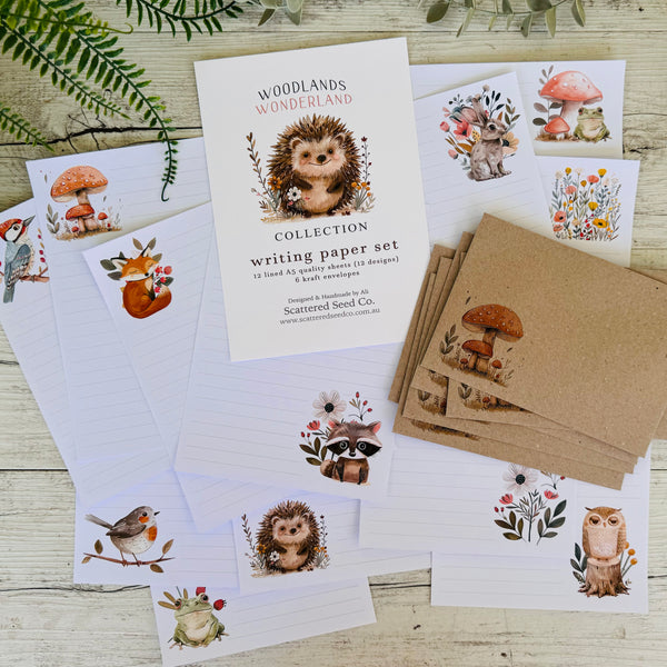 WOODLANDS Wonderland Writing Paper Set (Non-Personalised)