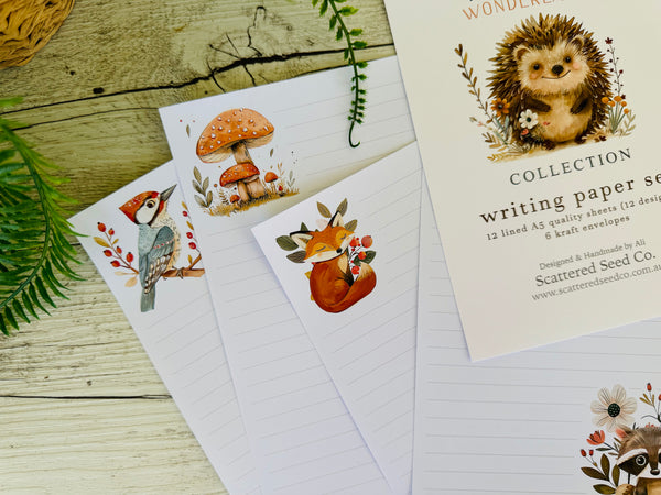 WOODLANDS Wonderland Writing Paper Set (Non-Personalised)