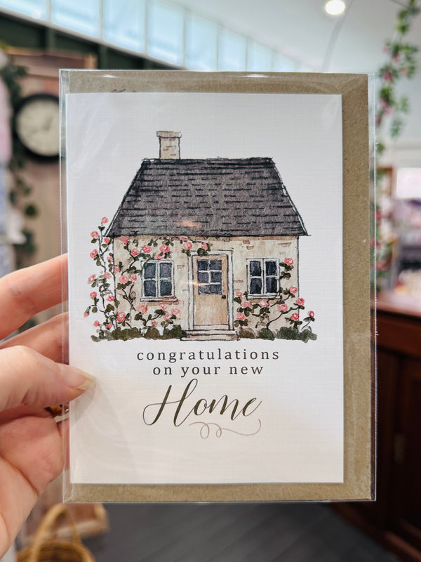 Congratulations on your new Home greeting card - Humble Home card