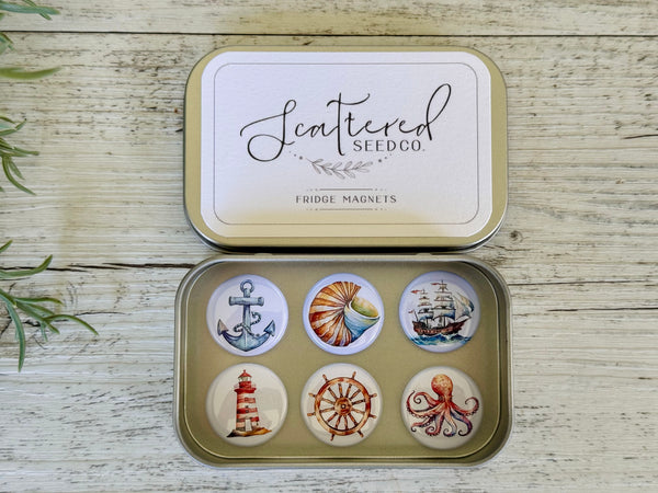 NAUTICAL Needle Minders or Magnets  set of 6