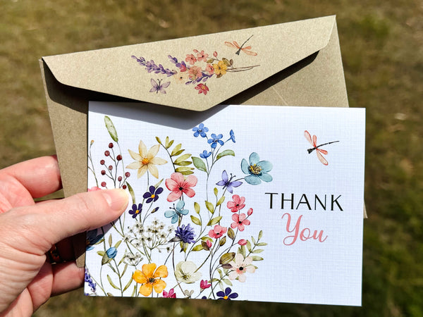 Wildflower Thank You Cards