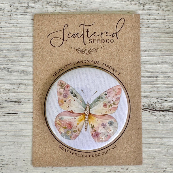 Pastel BUTTERFLY Large Magnets -4 designs