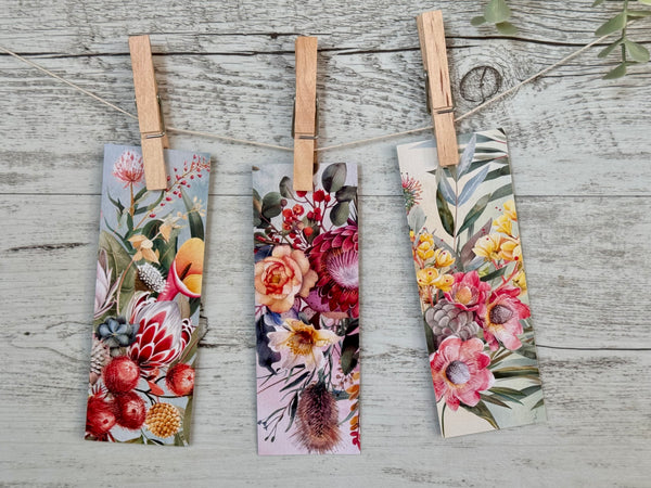 Australian Flora Bookmarks set of 3