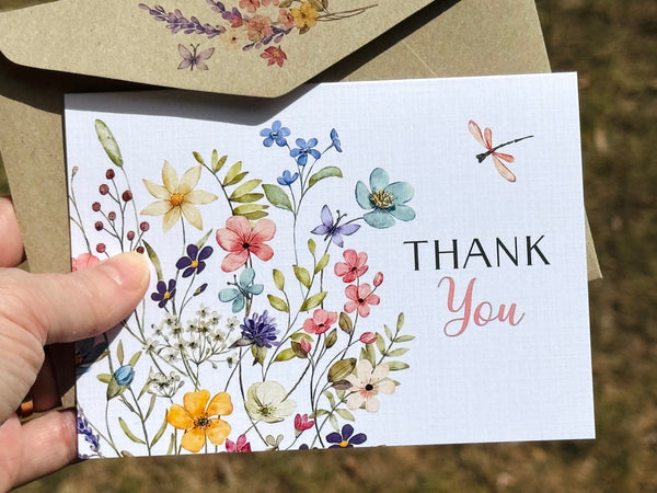 Wildflower Thank You Cards