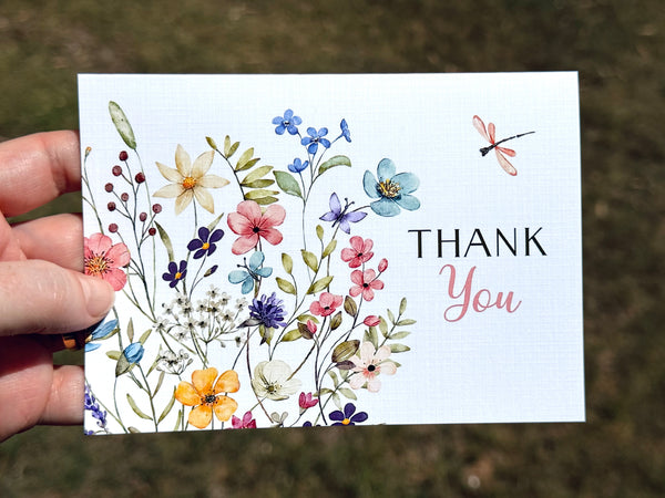 Wildflower Thank You Cards