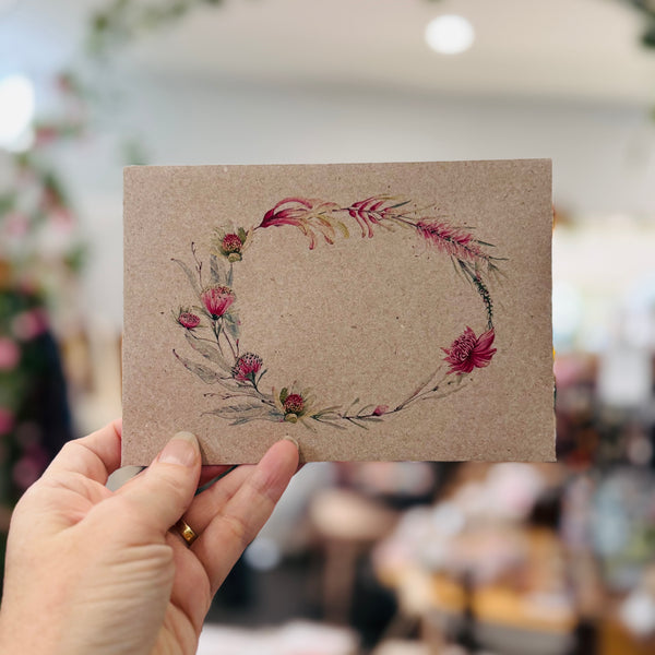 Australian botanicals CHRISTMAS cards set of 4