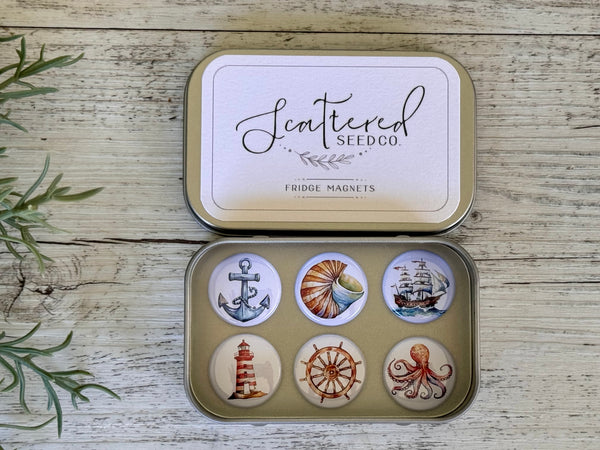 NAUTICAL Needle Minders or Magnets  set of 6