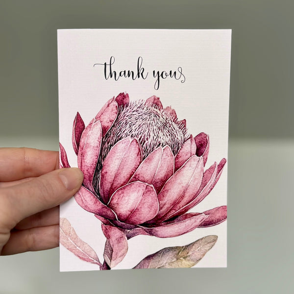Blush Florals greeting cards set of 4
