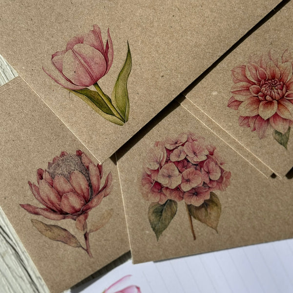 BLUSH FLORALS Writing Paper Set (Non-Personalised)