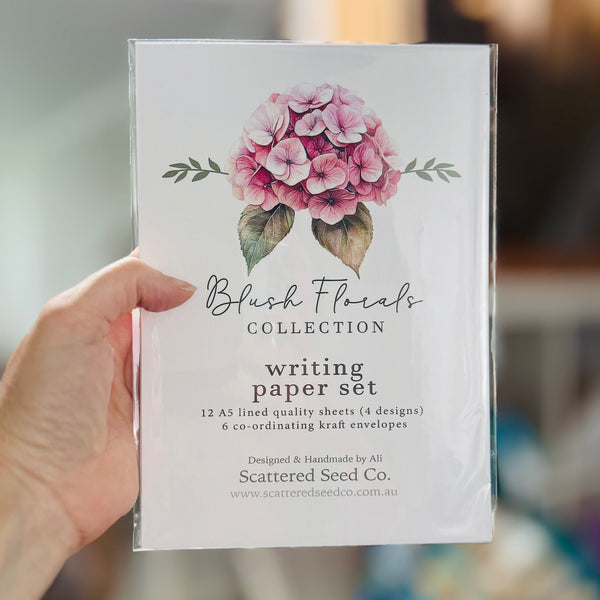 BLUSH FLORALS Writing Paper Set (Non-Personalised)