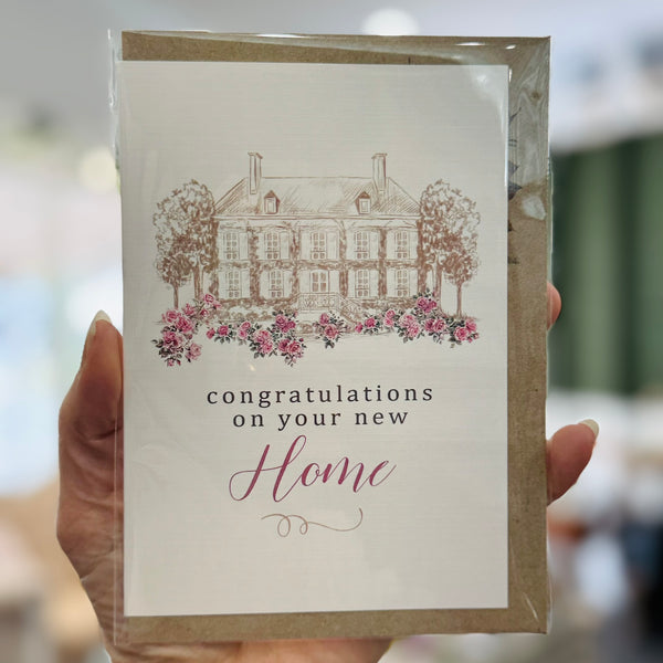 Dusky Rose New Home Congratulations card