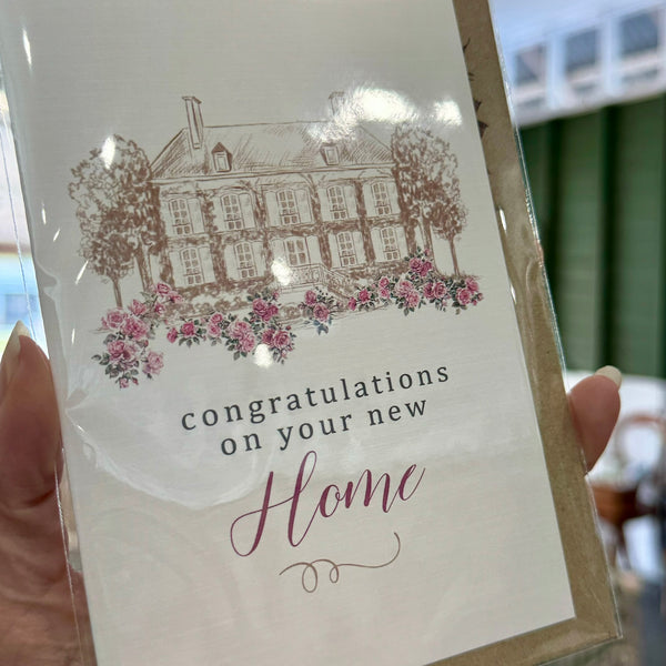 Dusky Rose New Home Congratulations card