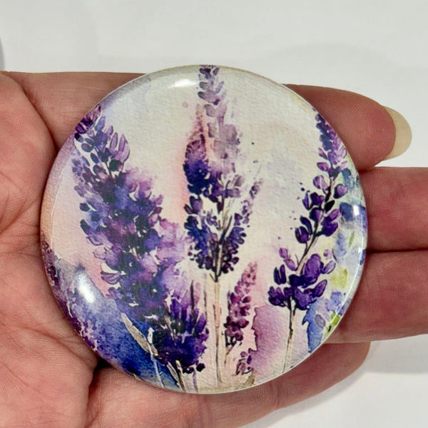 Lavender Watercolour Large Magnets Set of 4