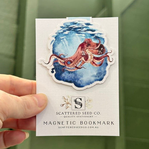 Ocean Magnetic Bookmarks - Humpback Whale, Octopus, Turtle